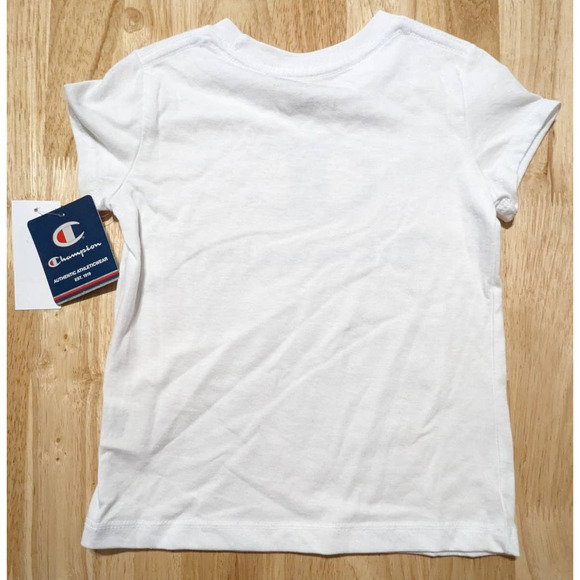 Champion Girls 2pc Blue Short & Logo Script Tee Set Size 6/8 - Picture 5 of 10